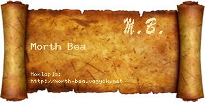 Morth Bea névjegykártya